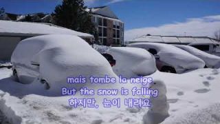 Tombe la Neige(The snow is falling) - Adamo: with Lyrics(French/English/가사번역)