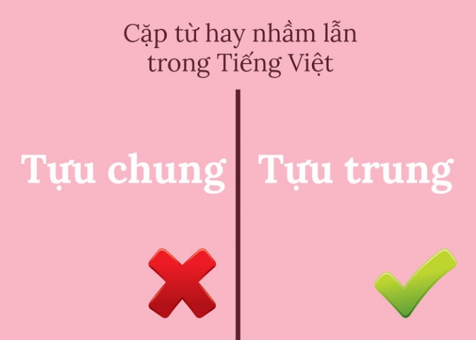 Những Cặp Từ Trong Tiếng Việt Dễ Khiến Chúng Ta Nhầm Lẫn Nhất